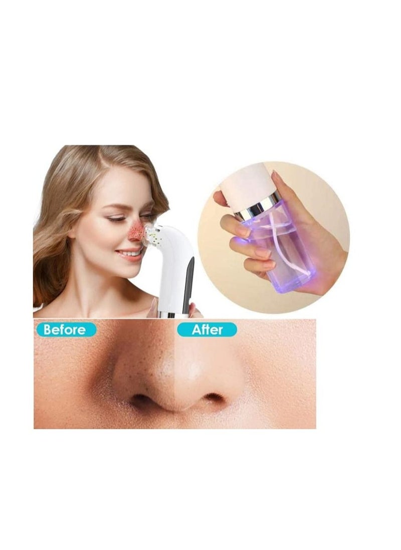 Y&D Blackhead Remover Pore Vacuum Cleaner Facial Comedone Extractor USB Rechargeable Black Head Suckers with 3 Adjustable Suction Power and 6 Replacement Probes  - Image 2