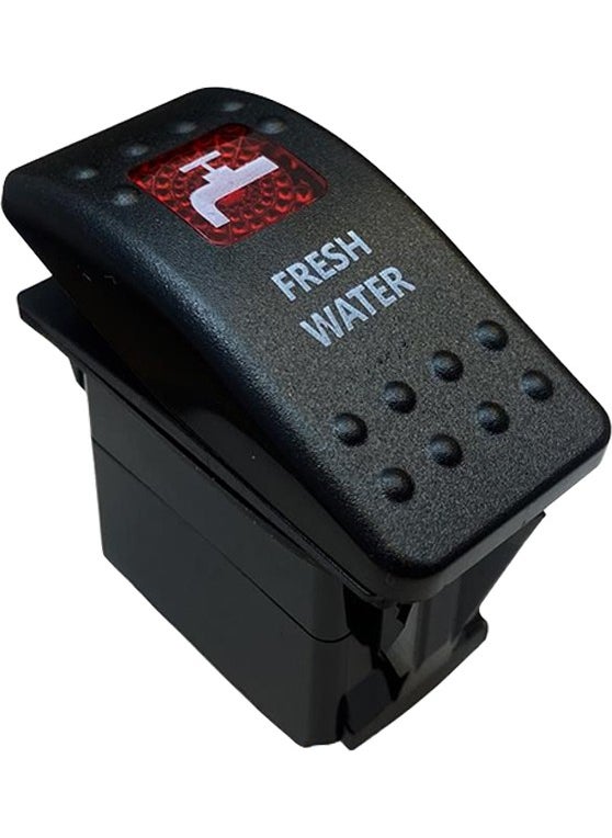 AYT - Hydrophore Symbol Lamp Illuminated Vehicle On Off On Off Switch Button 12-24 Volt Switch 3 Pin for Auto - Image 1