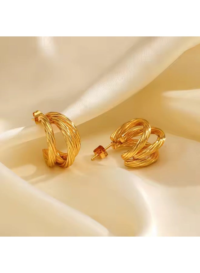 Mia Hoop Earrings for Women – Classic, Lightweight & Stylish Hoops for Daily Wear – Hypoallergenic Fashion Jewelry for All Occasions  - Image 1