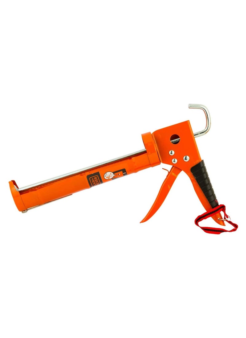 Tactix Silicon gun,Steel Half-Open Caulking Gun, Orange  - Image 1