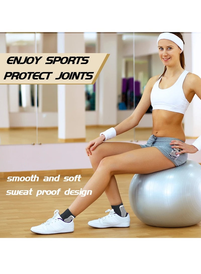 SYOSI Compression Socks for Plantar Fasciitis 2Pcs Achilles Tendonitis Relief Ankle Support Sleeve Brace Wraps for Sports Protection Basketball Hiking - Image 2