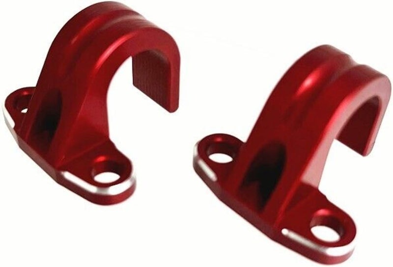 Wivplex Motorcycle Brake Hose Clamp - Red - Image 1