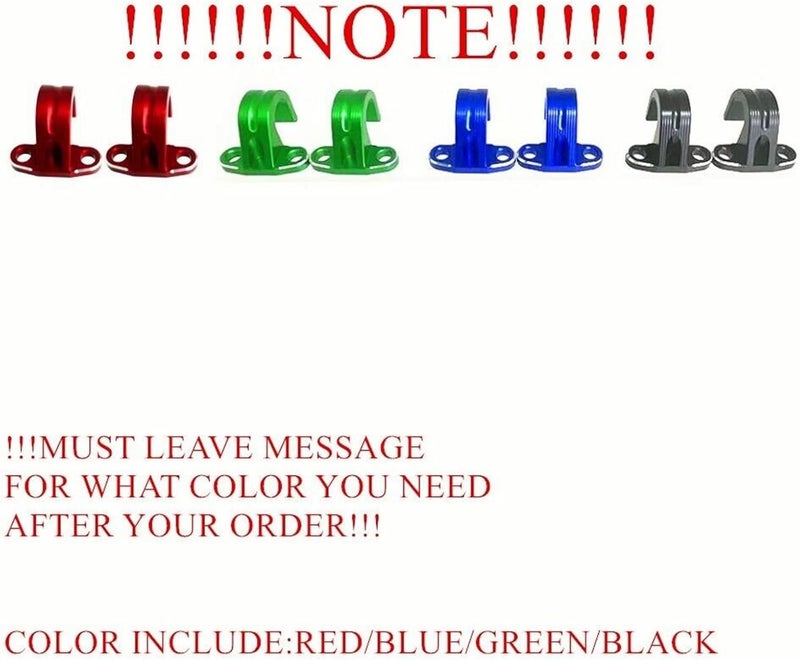 Wivplex Motorcycle Brake Hose Clamp - Red - Image 3