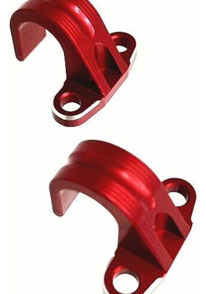 Wivplex Motorcycle Brake Hose Clamp - Red - Image 5