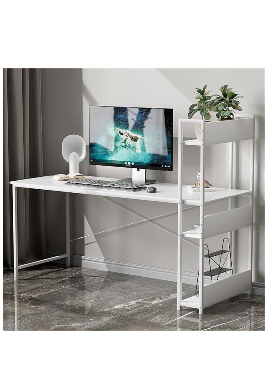 Generic Office Desk Computer Table with Shelves, Study Desk Writing ...