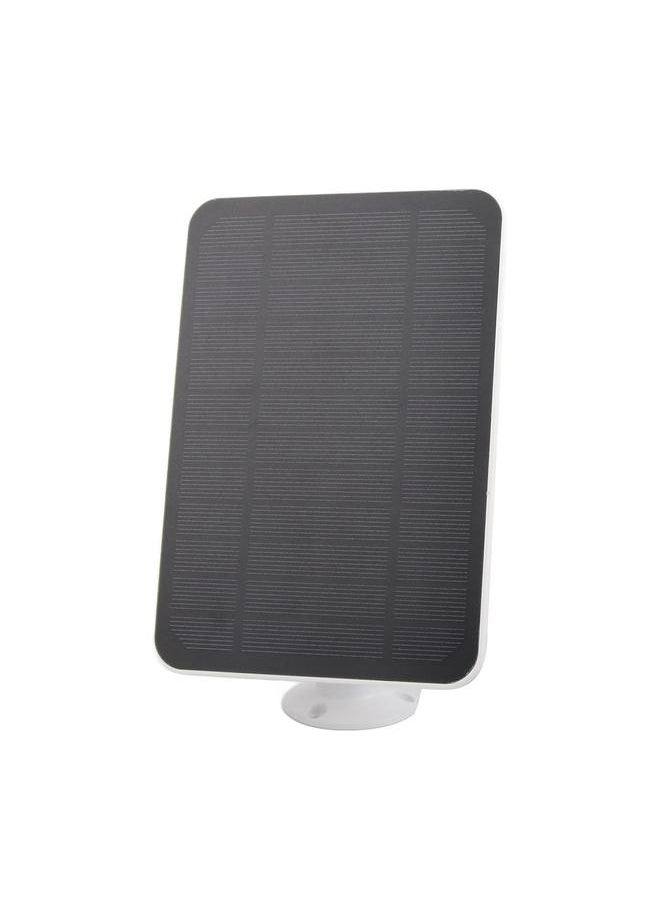 NIBEMINENT - 4W 5V Solar Panel for Arlo for Ring for Blink Security Camera IP65 Waterproof Solar Charger with 360 Degree Adjustable Bracket White - Image 1