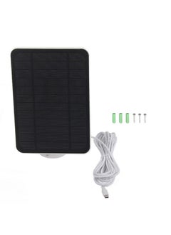 4W 5V Solar Panel for Arlo for Ring for Blink Security Camera IP65 Waterproof Solar Charger with 360 Degree Adjustable Bracket White