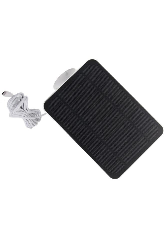 NIBEMINENT - 4W 5V Solar Panel for Arlo for Ring for Blink Security Camera IP65 Waterproof Solar Charger with 360 Degree Adjustable Bracket White - Image 1