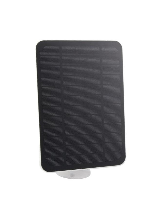 NIBEMINENT - 4W 5V Solar Panel for Arlo for Ring for Blink Security Camera IP65 Waterproof Solar Charger with 360 Degree Adjustable Bracket White - Image 1