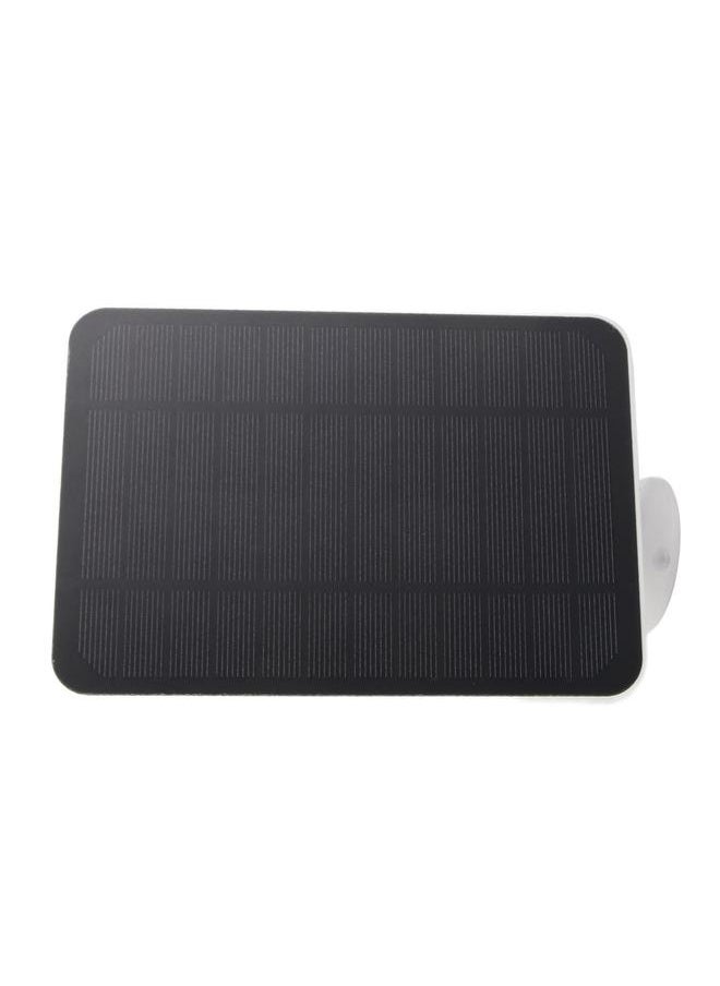 NIBEMINENT - 4W 5V Solar Panel for Arlo for Ring for Blink Security Camera IP65 Waterproof Solar Charger with 360 Degree Adjustable Bracket White - Image 1