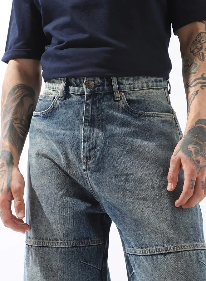 هاي ستار Blue Jeans Plain Button Woven Full Mid-Rise for Men – Make every day iconic