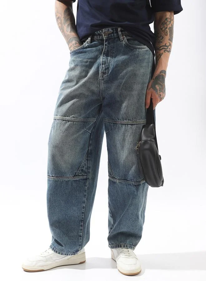 هاي ستار Blue Jeans Plain Button Woven Full Mid-Rise for Men – Make every day iconic