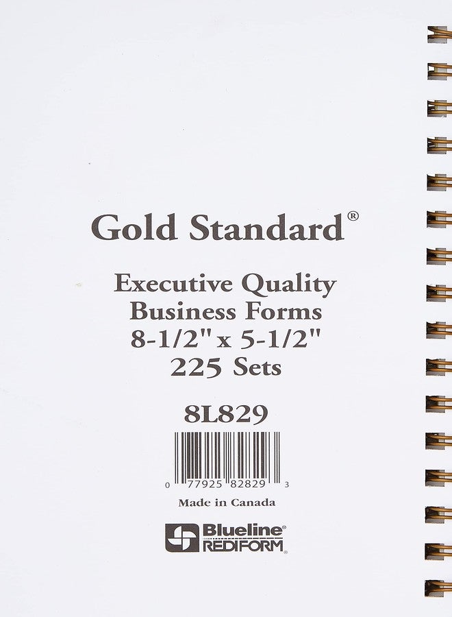 Rediform Gold Standard Money Receipt Book, Twin-Wire Binding, Carbonless Duplicate Forms, 8.5" x 5.5", 225 Numbered Sets (8L829) - Image 2