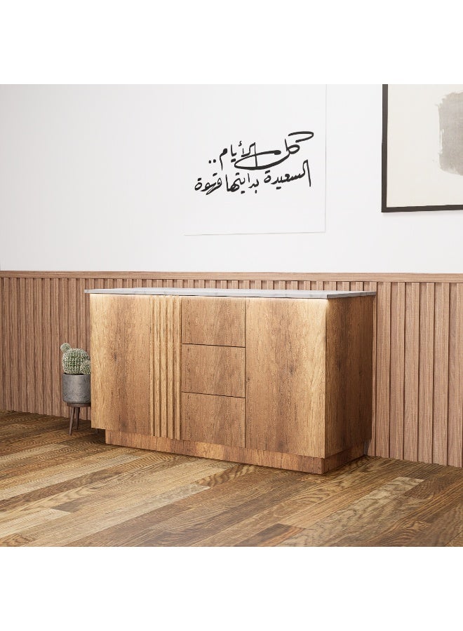 كوفي وورلد ركن القهوة باللون عسلي. - Image 2