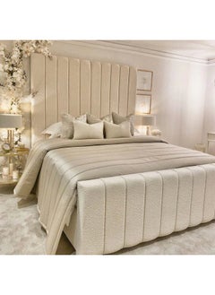 Havana Beds And Upholstery Nori Panelled Handmade Queen Bed (Suitable Mattress fit :150 cm x 200 cm)  - Image 3