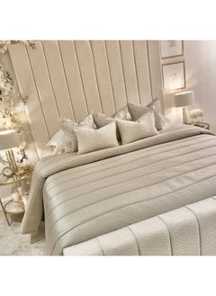 Havana Beds And Upholstery Nori Panelled Handmade Queen Bed (Suitable Mattress fit :150 cm x 200 cm)  - Image 5