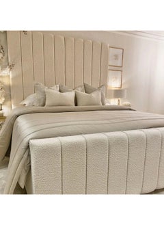 Havana Beds And Upholstery Nori Panelled Handmade Queen Bed (Suitable Mattress fit :150 cm x 200 cm)  - Image 4