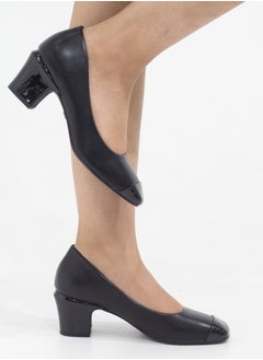 LAMARAPARIS Delilah comfy 5cm heel pointy court shoe black  - Image 1