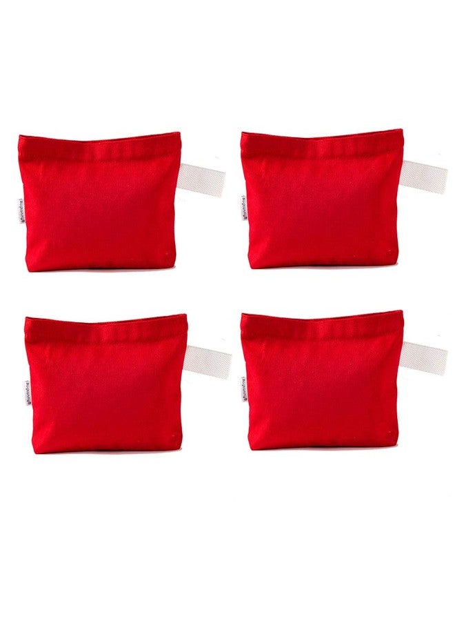 Augbunny Multi-purpose Cotton Canvas Zipper makeup Bag Pouch 4-pack - Image 1