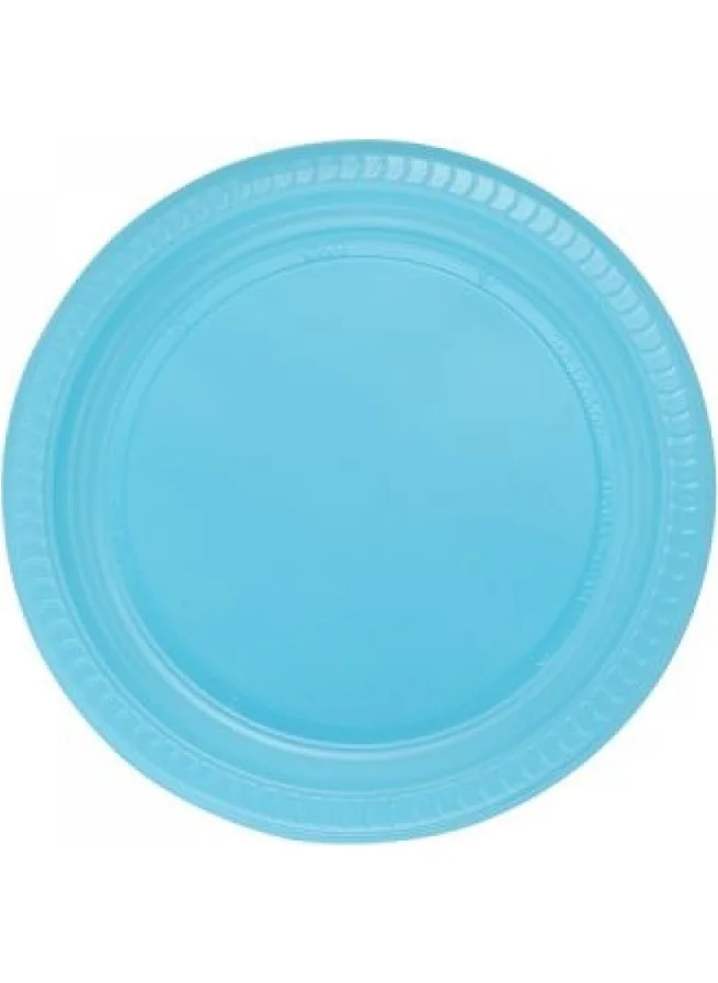 Alsepeteavm Plastic Plate 22 cm 25pcs -Light Blue-