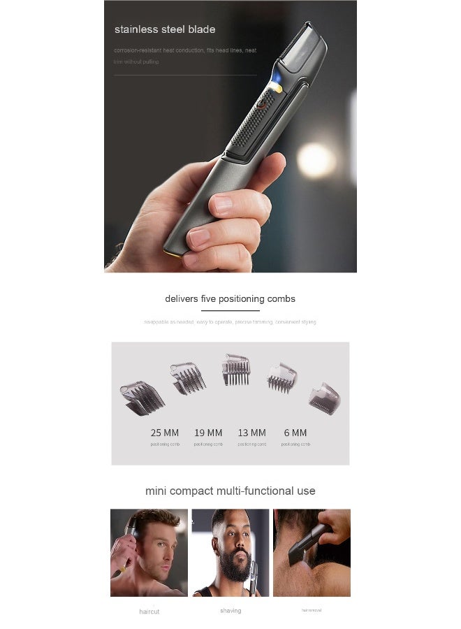 5-in-1 Multifunctional Electric Hair Clipper for Men, Telescopic Hair Trimmer and Shaver - Image 4