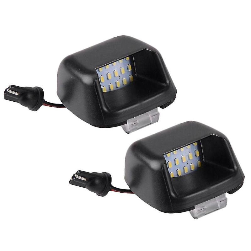 License Plate LED Lights: 18Pcs White 6000K 3W 12V Plastic Black - 100% New Vehicle Lighting for Nissan Navara D40 Frontier 2004-2018 Suzuki Equator ACMAT ALTV - Image 1