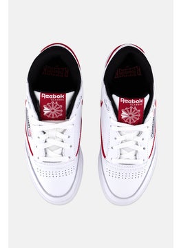 Reebok Kids Boy Club C Lace Up Outdoor Shoes, White  - Image 3