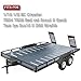 BRCatWPark RC Trailer Upgrades Part for 18 110 RC Crawler TRX4 TRX6 Red cat Scout II Gen8 Tam iya Scx10 II D90 WraithAluminum RC Trailer with Hook Coupler ReceiverTitanium - Image 4