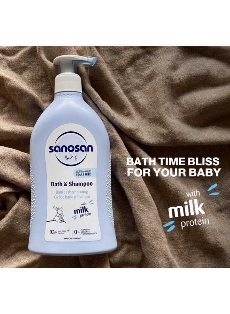 sanosan Baby Bath & Shampoo 500ml - Image 2