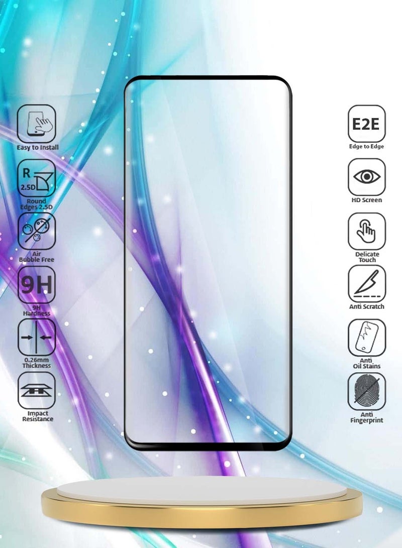 دبليو تيك هواوي ميت 70 برو 5G / 70 RS Ultimate 5G 2024 Premium Edge-Pro E2E Series Full Glue غطاء كامل واقي شاشة من الزجاج المقسى - شفاف / أسود - Image 2