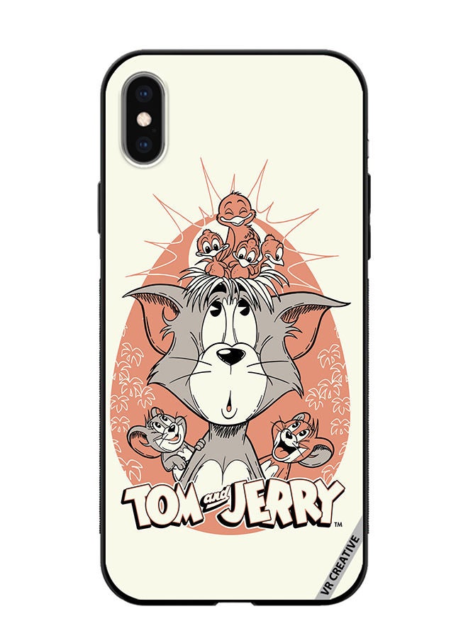 VR CREATIVE Protective Case Cover For Apple iPhone X/XS Tom And Jerry Design Multicolour - Image 1
