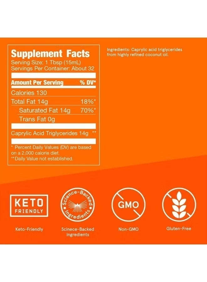 Bulletproof Brain Octane C8 MCT Oil 16oz - Image 2