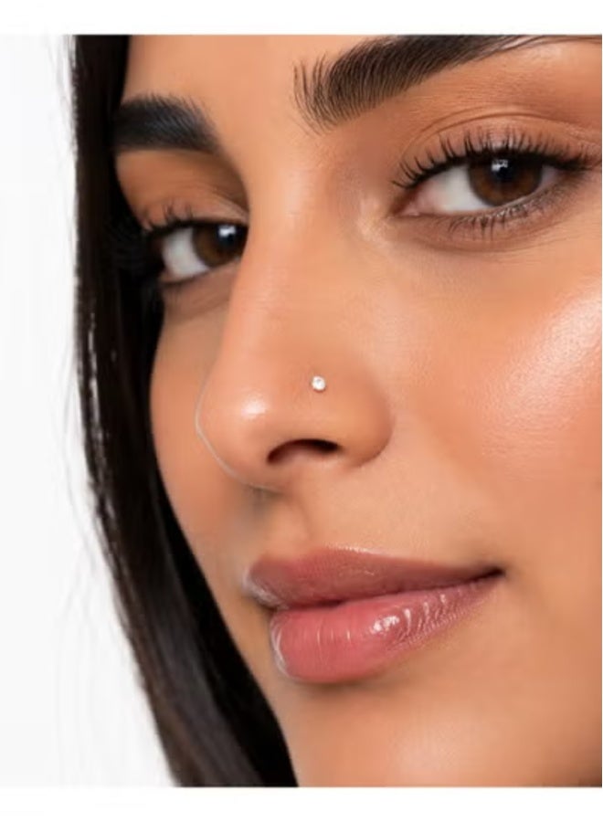 veya 60-Piece Stainless Steel Nose Stud Set with Multicolor Crystal Stones, Small Elegant Nose Piercing Jewelry for Daily Wear - Image 2