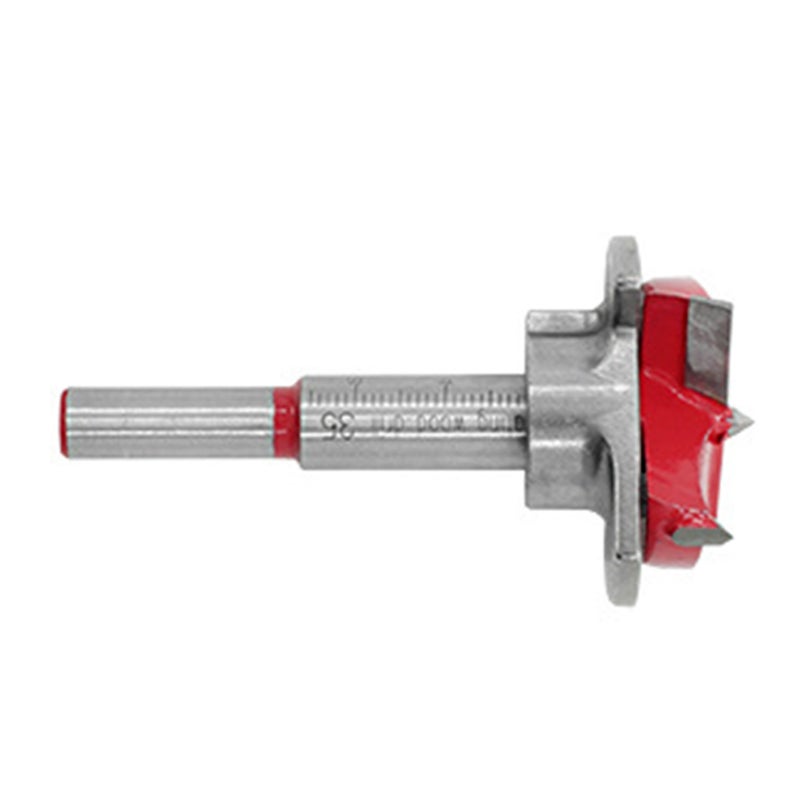 5Pcs Woodworking Hinge Hole Drilling Boring Bit 15‑35mm Adjustable Tungsten Carbide Wood Hole Saw Auger Opener - Image 4