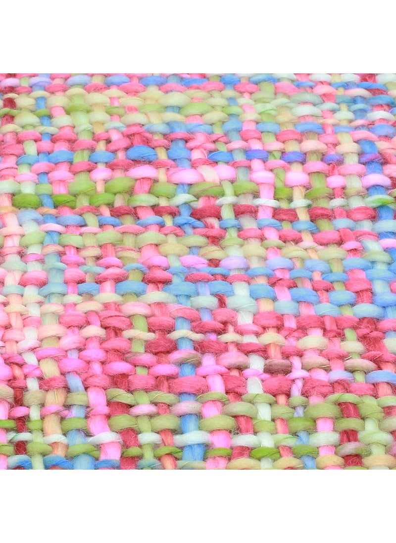 NOVICA NOVICA Multicolor Pastel Throw Blanket Vibrant Pastel  - Image 4