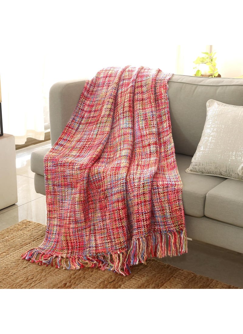 NOVICA NOVICA Multicolor Pastel Throw Blanket Vibrant Pastel  - Image 3
