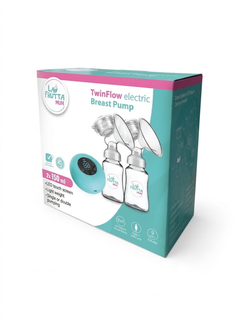 La Frutta Twin Flow Electric Breast pump 150ml x2