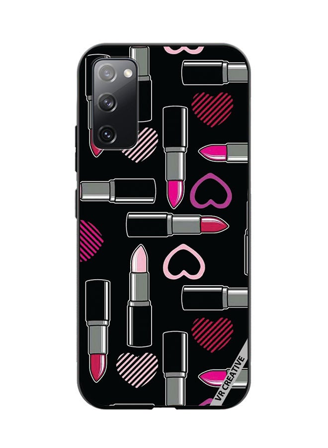 VR CREATIVE Protective Case Cover For Samsung Galaxy S20 FE 5G Lipsticks Design Multicolour - Image 1