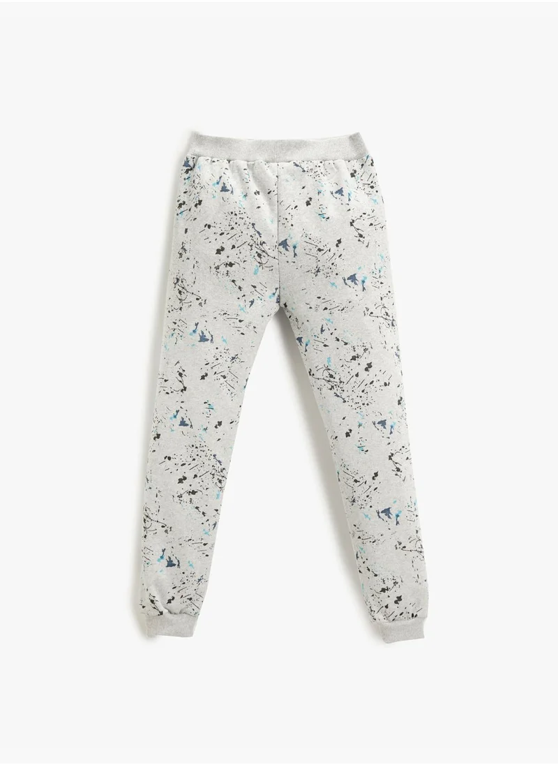 كوتون Printed Jogger Sweatpants Elastic Waistband