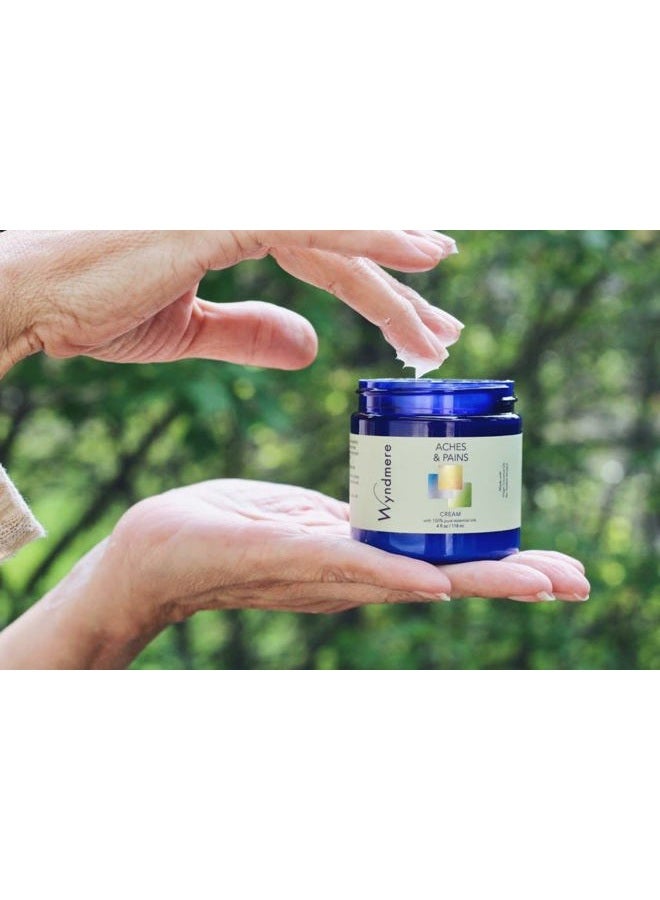 WYNDMERE Aches & Pains Cream - Handcrafted with All Natural Ingredients and 100% Pure Essenial Oils - Paraben Free -1oz - Image 3