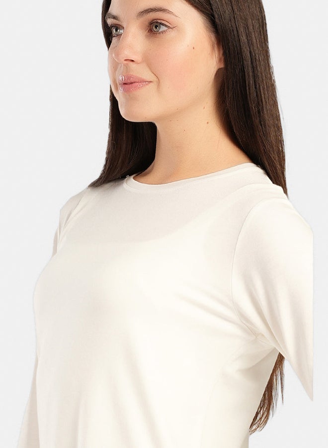 Carina Viscose T-Shirt with Long Sleeves - Image 4