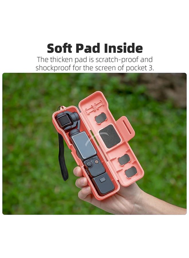 Blue DJI Osmo Pocket 3 Protective Case Durable Drop Proof Cover with Lanyard - Image 3