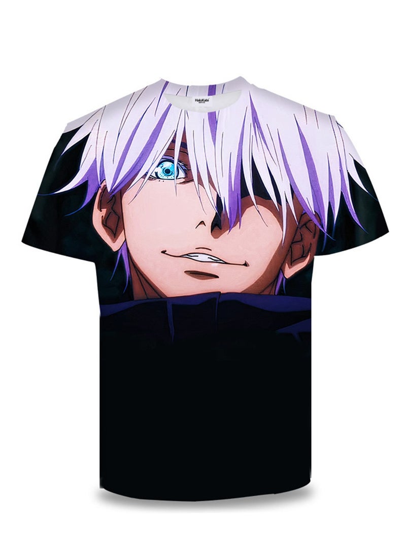 Anime cartoon Jujutsu Kaisen 3D digital printing personalized breathable T-shirt - Image 1