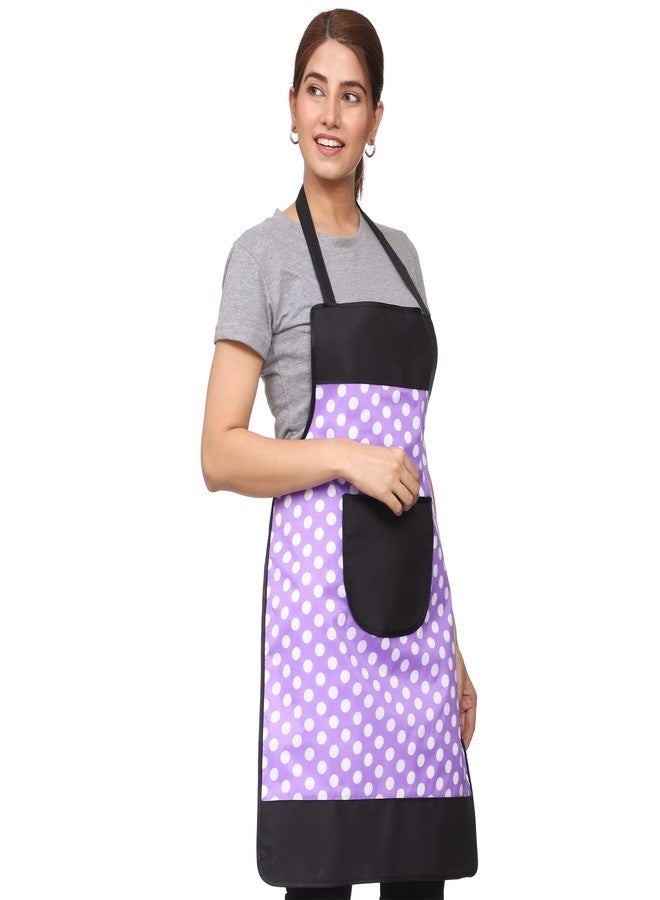 JMi Cotton Dot Strip Design Waterproof Apron with Front Multi Purpose Pocket for Kitchen, Cooking, Dusting, Home. (Pack of 3) (Multi 1) - Image 5