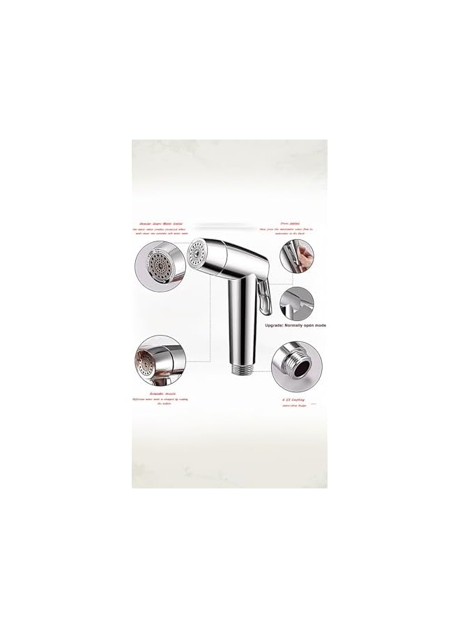 The Bros Bidet Sprayer Head - 2 Mode Stainless Steel Handheld for Kitchen and Toilet Cleaning - Image 2