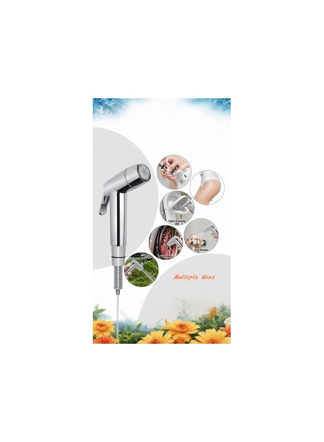 The Bros Bidet Sprayer Head - 2 Mode Stainless Steel Handheld for Kitchen and Toilet Cleaning - Image 4