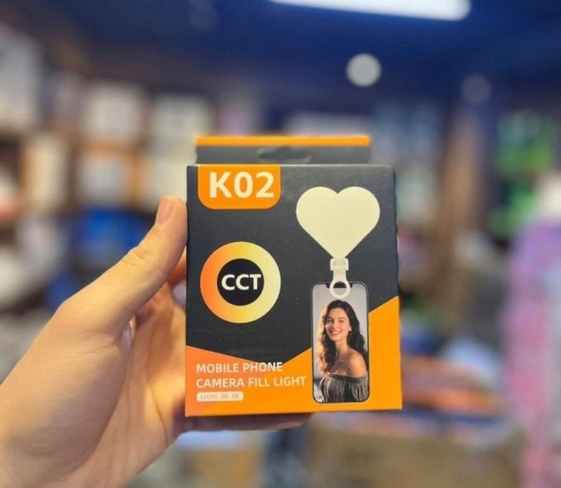 K02 Mini LED Selfie Ring Light for Phone – Mobile Phone Camera Fill Light with CCT Lighting – Clip On Selfie Light for TikTok, YouTube & Content Creation – Portable Rechargeable LED Light for Video Recording, Live Streaming & Selfies