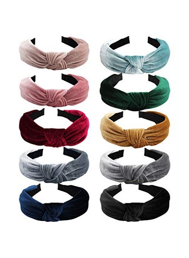 ANBALA 10 Pack Headbands For Women Fashion Knotted Headbands Lightweight Adjustable Breathable Wide Headbands Hair Hoop Hairbands For Fashion Outfit Party Dance Banquet Wedding Anniversary - Image 3
