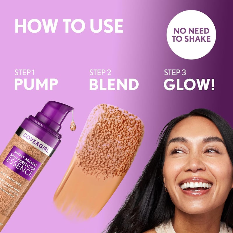 CoverGirl كفر جير سيمبلي إيجليس سكين بيرفكتور إيسنس فاونديشن - متوسط-تان - Image 4