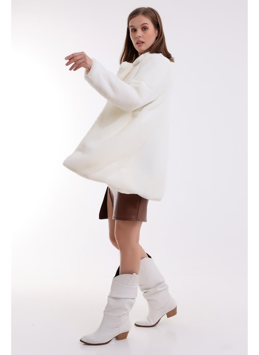 Win Moda - Plush Jacket Lined with Imported Plush Fur - Image 1